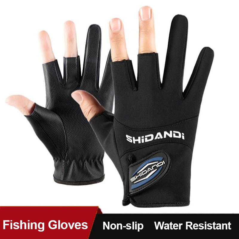 Fishing Boat Oar - Fishing Gloves Men Three Finger Cut