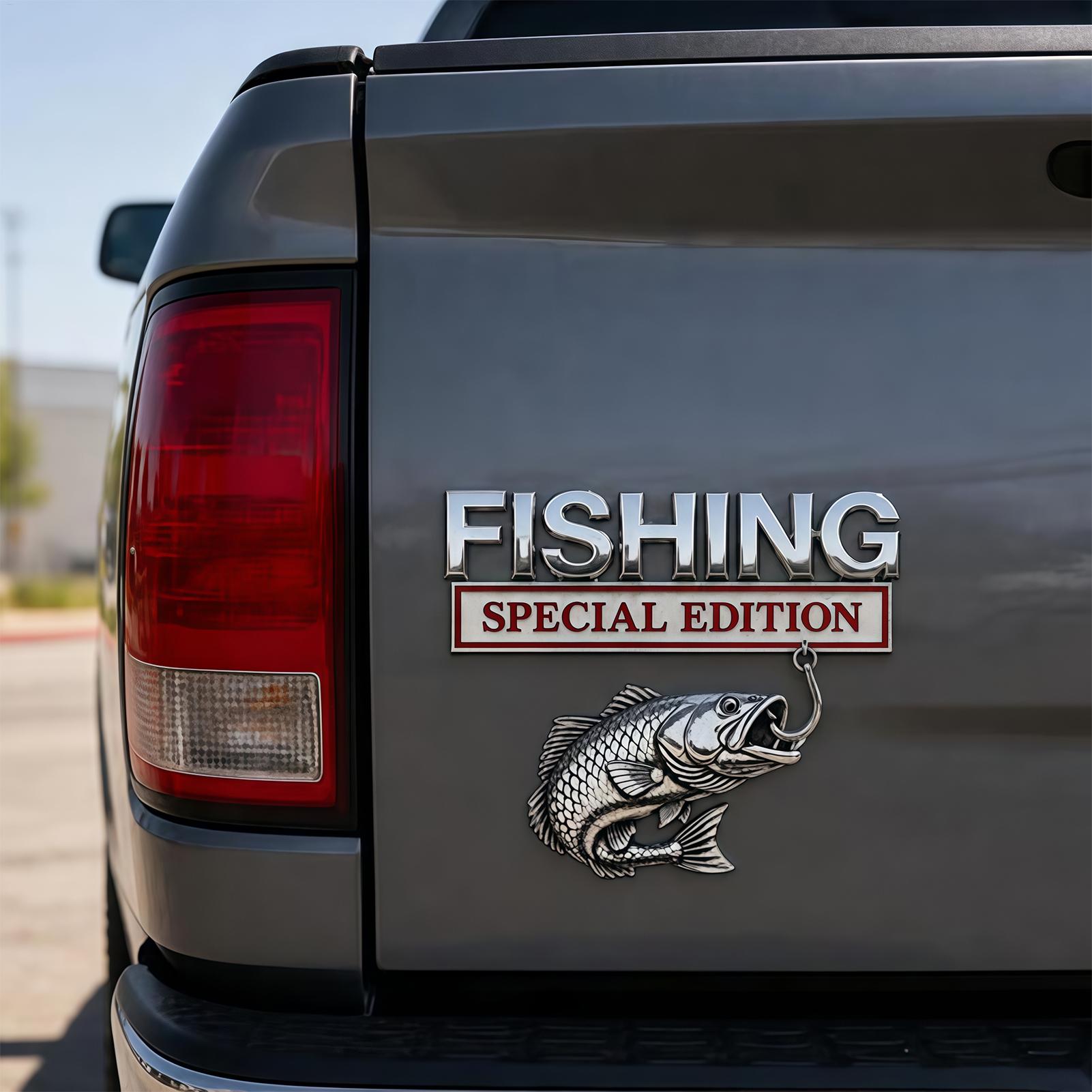 Fishing Boat Oar - Car Emblems and Badges Metal Fishing