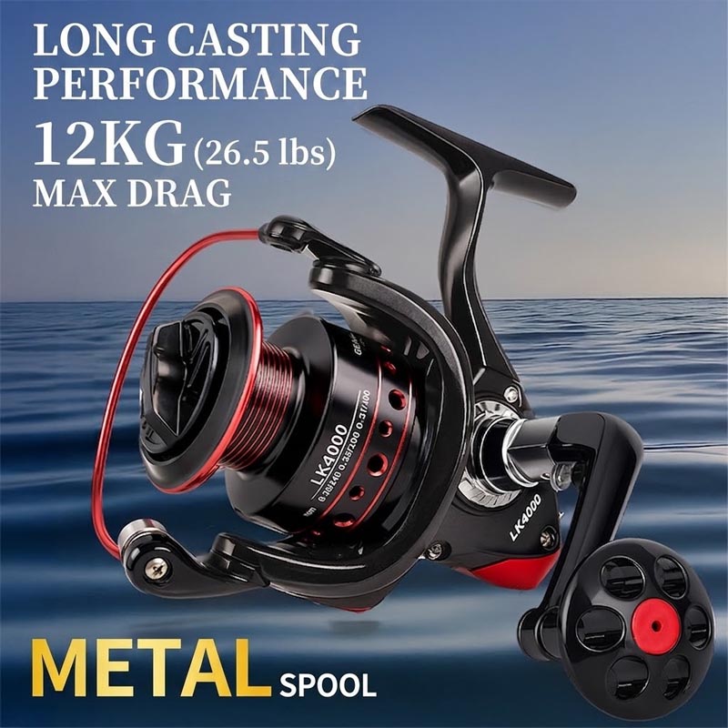 Full Metal Spinning Fishing Re - Fishing Boat Steering Wheel ulasan dan harga