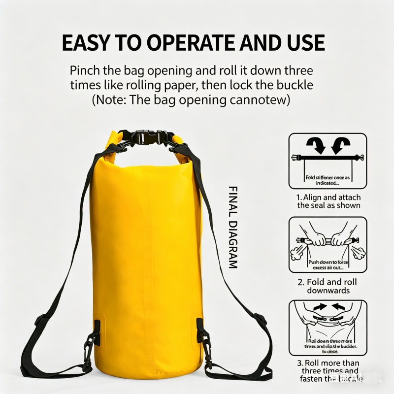 Swimming Waterproof Dry Bag 5L - Fishing Boat Oar ulasan dan harga